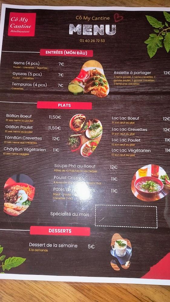 Cô My Cantine - Menu Image 1