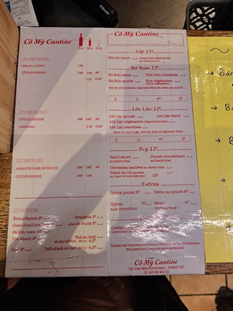 Cô My Cantine - Menu Image 3